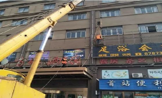 南昌安装较高的门店招牌有什么好的方法？